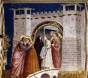 GIOTTO di Bondone Meeting at the Golden Gate France oil painting artist